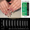 Soft Gel Tips H105-19 | Half Cover | French Bamboo 440 Tips Green Box