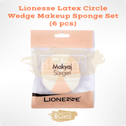 Lionesse Latex Circle Wedge Makeup Sponge Set (6 pcs)