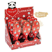 Lionesse Panda I Love You Red Paddle Hair Brush