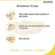 Inatur Hand Sanitizer with pump 1000ml Aqua