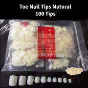Toe Nail Tips Natural 100 Tips