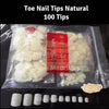 Toe Nail Tips Natural 100 Tips