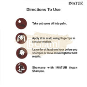 Inatur Hair Oil 100ml - Onion - Anti-Dandruff, prevents pre-mature graying & promotes hair growth