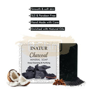 Inatur Soap - Charcoal Mineral - Deep Cleansing & Purifying