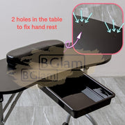 Foldable Manicure Station with Carry bag - Black MT-005