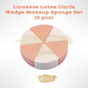 Lionesse Latex Circle Wedge Makeup Sponge Set (6 pcs)