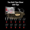 Toe Nail Tips Clear 100 Tips