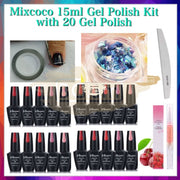 Mixcoco 15Ml Gel Polish Kit With 20