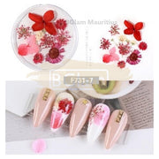 Dried Flowers Nail Deco
