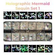 Holographic Mermaid Nail Sequins Set - Available in 5 designs