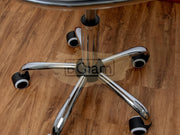 Modern Shell Shape Drafting Chair with wheels | Black
