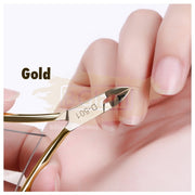 Stainless Steel Cuticle Nipper 1/2 Jaw Gold