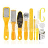 10 in 1 Professional Pedicure Tool Set - Yellow