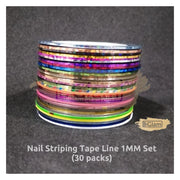 Nail Striping Tape Line 1MM Set (30 packs)
