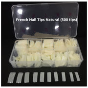 Half Cover Nail Tips No. 11 | Natural |  500 Tips Box