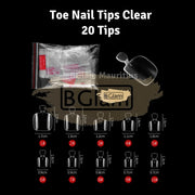 Toe Nail Tips Clear 20 Tips