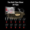 Toe Nail Tips Clear 20 Tips
