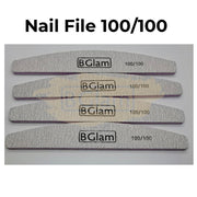 BGlam Professional Grey Half-moon Nail File 100/100