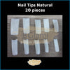 Nail Tips Natural 20 Tips
