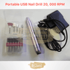 Portable Nail Drill 20, 000 RPM Purple