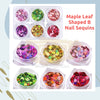 Maple Leaf Shaped B Nail Sequins Available in 6 designs