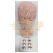 Eyelash Extension Training Mannequin with 3 pairs Replacement Eyelids