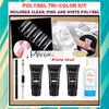 Polygel Tri-Color Kit (Includes Clear Pink And White Polygel) Polygel