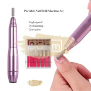 Portable Nail Drill 20, 000 RPM Hot Pink