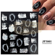 5D Embossed Nail Art Stickers - JP 3001