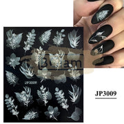 5D Embossed Nail Art Stickers - JP 3009