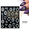 5D Embossed Nail Art Stickers - JP 3010