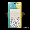 5D Embossed Nail Art Stickers -5D-K019