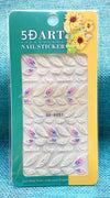5D Embossed Nail Art Stickers - 5D-K051