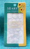 5D Embossed Nail Art Stickers - 5D-K059