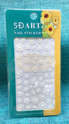 5D Embossed Nail Art Stickers - 5D-K062