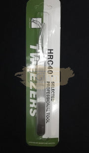 HRC40 Anti-Static S Shape Stainless Steel Tweezers 115mm