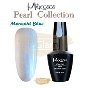 Mixcoco Soak-Off Gel Polish 15Ml - Pearl Collection Mermaid Blue Nail