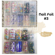Nail Foil Transfer Set (10 rolls) - Available in 7 designs