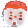 Foot Spa Bath Massager with Heat & Rollers - Orange/White