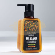 Olivos Olive Oil Mandarin Liquid Soap 450ml (Sulfate & Paraben Free)