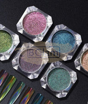 Holographic Laser Effect Peacock Nail Powder