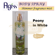 Agiss Body Perfume Peony in White 246ml