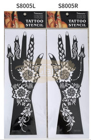 Henna Stencil S8005