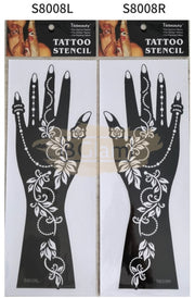 Henna Stencil S8008