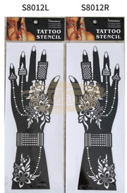 Henna Stencil S8012