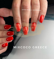 Mixcoco Soak-Off Gel Polish 7.5Ml - Red 001 (Smc 008) Nail