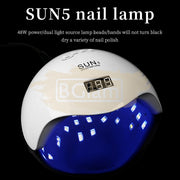 SUN 5 UV LED Nail Lamp 48W White