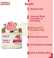 Inatur Face Pack - Vitamin E - Purifying, Hydrating & Nutritive