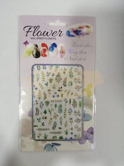 Nail Dried Flower Stickers XF3350